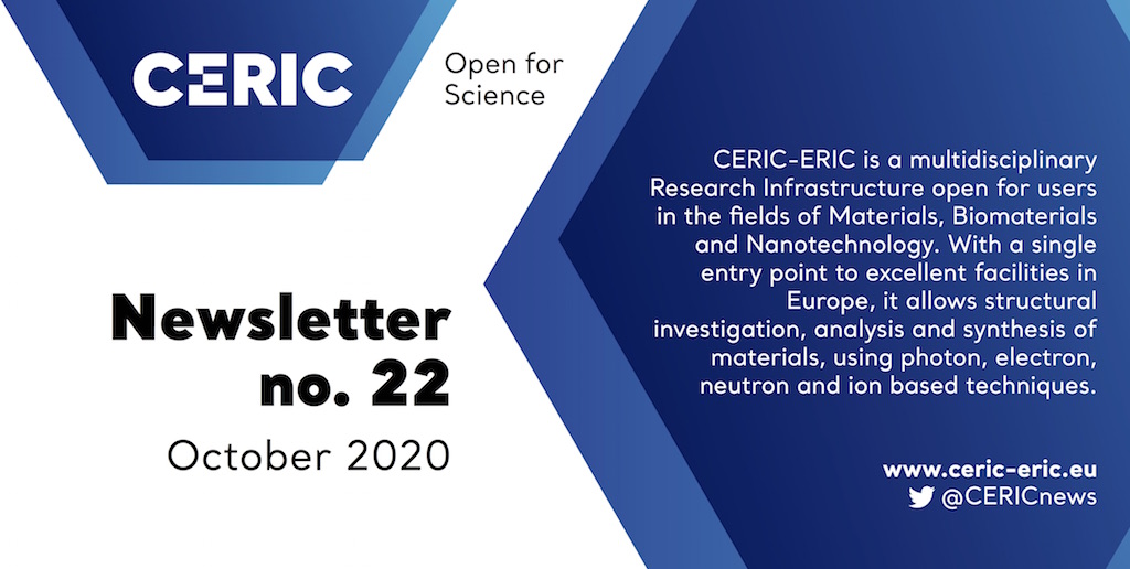 Banner CERIC newsletter no. 22 / October 2020